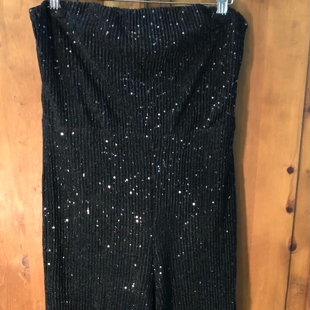 Wild Fable Black Sparkly Jumpsuit
